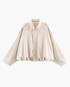 Lara Suede Bomber Jacket
