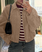 Lara Suede Bomber Jacket