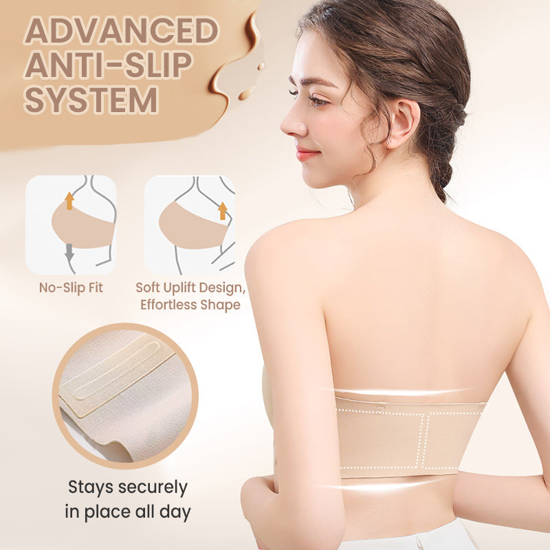 Seamless Bra with Front Closure and Adjustable Straps