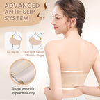 Seamless Bra with Front Closure and Adjustable Straps
