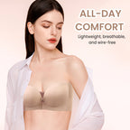 Seamless Bra with Front Closure and Adjustable Straps