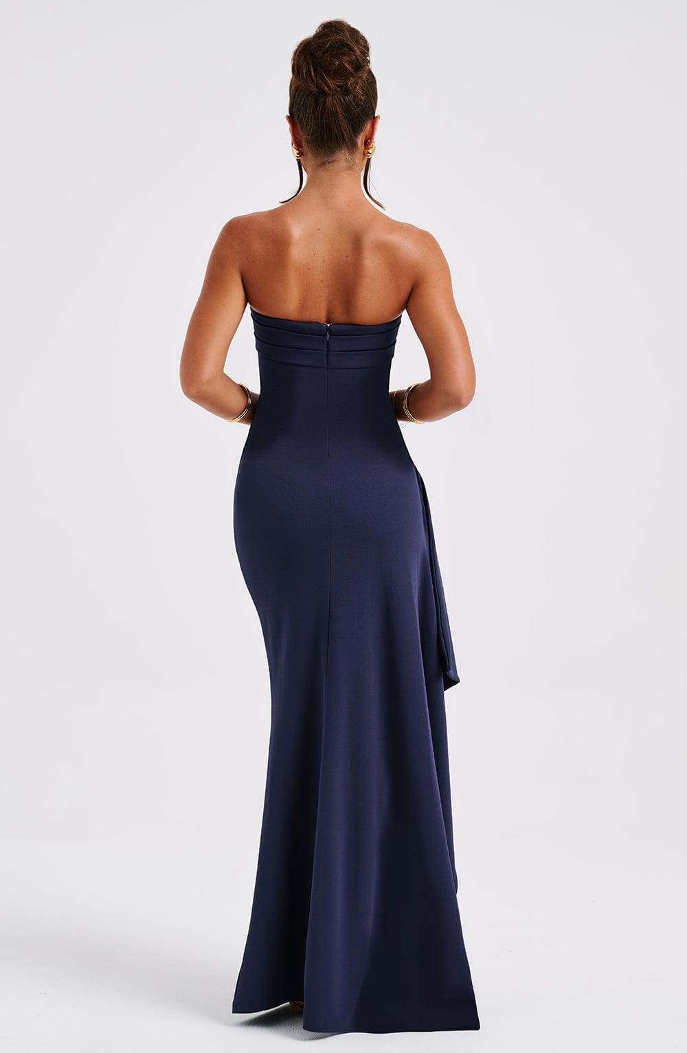Zafira Long Dress - Navy Blue