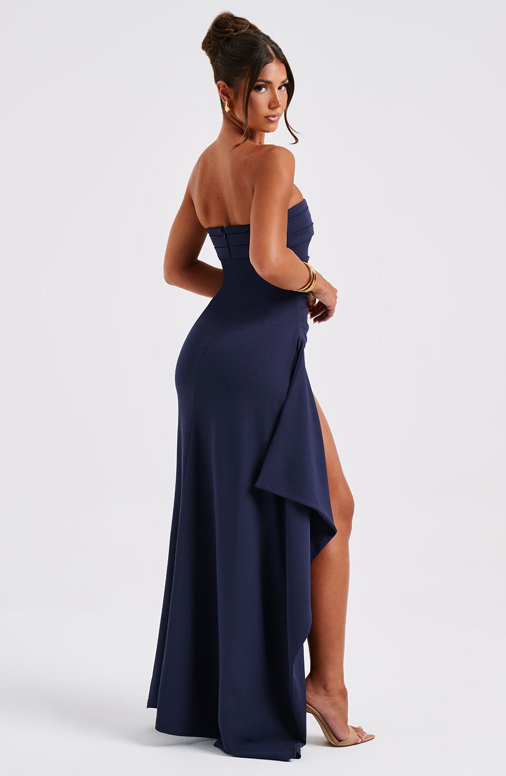Zafira Long Dress - Navy Blue