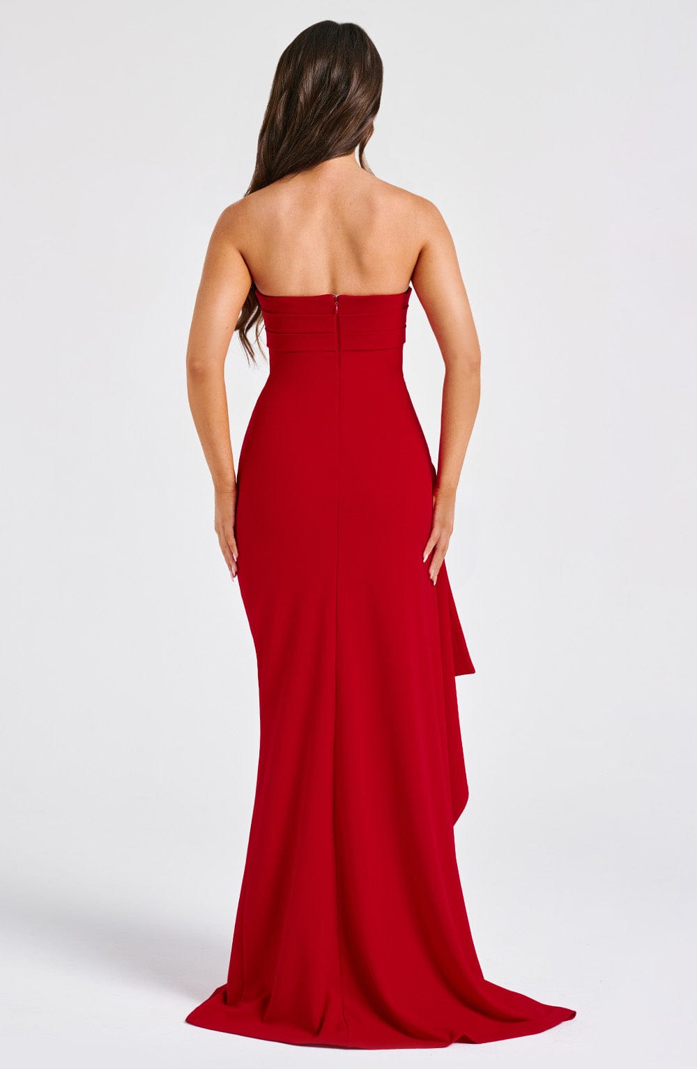 Zafira Long Dress - Red