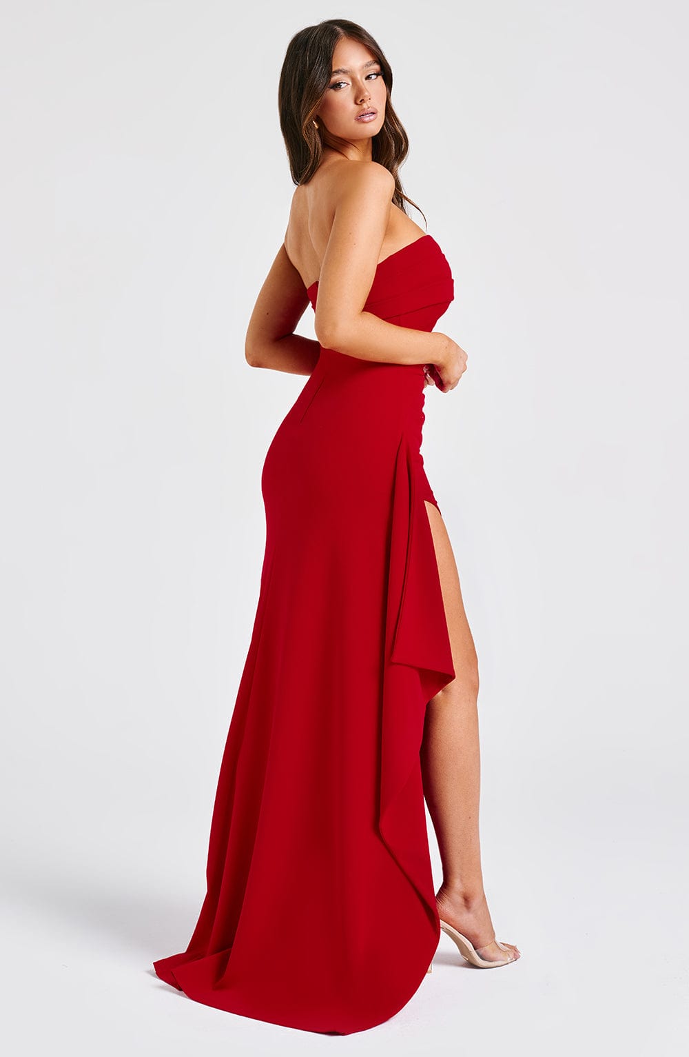 Zafira Long Dress - Red