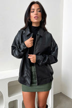 Isabella Black Leather Jacket