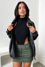 Isabella Black Leather Jacket